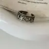Anillo Retro Vintage Estilo Chino de Mariposa para Mujer, Anillo Estilo Desgastado, Sensación de Lujo Ligero Nicho de Alta Gama, Anillo Ajustable para Dedo Índice