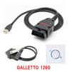 Galletto 1260 FT232RQ con cable adaptador Audi 2*2 ECU OBD Flasher EOBD
