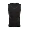 Colete esportivo de treino respirável de secagem rápida para fitness sem mangas para homens, verão, transfronteiriço, elástico, para corrida, basquete, camada base, camisa justa
