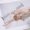 Adecuado para Applewatchs11 Apple Xiaomi Huawei Punto Diamante Sarga Forma de H Correa de Metal para Reloj de Mujer Fábrica Mayorista