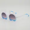Super Lindos Dibujos Animados de Conejitos Gafas de Sol Estilo Dulce Color Crema para Bebés para Actuaciones en Escenario Atuendo de Moda Gafas de Sol con Protección Solar