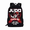 Mochila escolar JUDO JUDO taekwondo 141617 pulgadas Escuela Primaria jardín de infantes mochila de hombro una generación de sistema