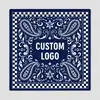 Bandana de algodón puro con estampado paisley hip-hop negro estilo callejero americano bufanda retro para motocicleta baile callejero bandana pañuelo cuadrado