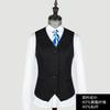 Chaleco de Traje para Mujer, Chaleco para Mujer, Cuello Blanco, Rayas Negras de Caballero, Ropa de Trabajo Profesional para Gerente de Hotel de Negocios en el Lugar de Trabajo