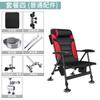 Silla de Pesca Reclinable Multifuncional Taburete Plegable Ultraligero Portátil Plataforma de Pesca en Balsa Asiento de Pesca Silla de Pesca Todo Terreno Estilo Europeo