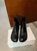 Botas Delgadas de Piel de Vaca de Primera Capa Color Lavado Botines Cortos Otoño e Invierno Nuevos Piel Genuina Punta Redonda Tacón Bajo Grueso Cremallera Lateral Botines Cortos Delgados para Mujer