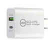 Carregador de 20W é Adequado para Carregadores de Celular Apple Qc3.0 Padrão Europeu e Americano Cabeça de Carregamento Rápido A+C, Universal para Europa e América