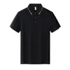 Camisa Polo Sem Costura de Seda de Gelo de Alta Qualidade com Logo Estampado Verão 2025 Roupa de Trabalho para Professor Sem Ferro Camiseta de Manga Curta com Fendas