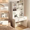 Mesa Integrada de Escritorio y Librero, Escritorio de Computadora para el Hogar, Mesa de Estudio de Escritorio para Habitación de Estudiante, Escritorio Infantil de Escritura, Mesa para Sala de Estudio