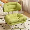Taburete Bajo con Ruedas, Taburete Pequeño para Uso Doméstico, Banco Redondo para Cambiarse los Zapatos, Silla Perezosa Silenciosa Apta para Niños con Respaldo