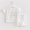 Traje de Verano para Bebé Niña Algodón Puro Dos Piezas Manga Corta para Bebé Niño Dividido 1 Año 3 Años Ropa de Verano para Niños