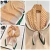 Pañuelo de Seda para Mujer 2025 Estilo Nuevo, Pañuelo Cuadrado Pequeño para el Cuello, Apto para la Piel, Regalo para Mamá, Combina con Camisas, Pañuelo Cuadrado de 70, Pañuelo para el Cuello