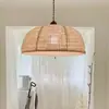Araña de comedor de tela estilo wabi-sabi para dormitorio, tienda de ropa, tela de lino inspirada en Zen, adecuada para casa de huéspedes, mesita de noche, sala de té, luz cálida, estilo vintage