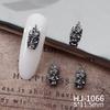 Joyería de Aleación Nueva para el Día de Todos los Santos Accesorios Europeos y Americanos Transfronterizos Retro Oscuro Gótico Alas de Demonio Calavera para Manicura