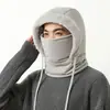 Chapéu Lei Feng Quente com Forro de Lã de Celebridade da Internet Feminino Inverno Pulôver Proteção para Orelhas Esqui Chapéu de Algodão Chapéu de Fio Pelúcia Masculino para Exterior