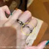 Anillo de Diamante Sparkle Wind Silver Star Usado Moda Femenina Simple Temperamento Versátil Diseño Directo Sensación de Alta Gama Anillo para el Dedo