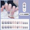 Nuevas Uñas Portátiles 2025, Suaves y Lindas, Azul Hielo Transparente Punta de Dedo Mariposa Manicura Terminada Parches de Uñas Postizas