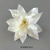 Cabeza de flor artificial flor de lirio diámetro 13cm flor artificial hecha a mano tocado pinza para el cabello accesorios de ropa corona