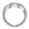 Comercio electrónico transfronterizo de Tonglin, popular anillo de plata esterlina s925 para mujer, nicho con líneas trenzadas entrelazadas, anillo de diamantes, joyería