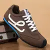 2026 Novos Sapatos Forrest Gump Estilo Casal Sapatos de Treino Alemães Unissex Bloco de Cores Sola Plana Sapatos Casuais Respiráveis Sapatos de Skate Esportivos