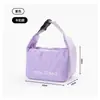 Bolsa térmica para oficinista llevar almuerzo bolsa para lonchera gruesa de papel de aluminio térmico bolsa bento para estudiante hebilla bolso de mano gran capacidad