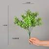 Plantas verdes artificiais, grama decorativa, pequena grama ornamental, citronela, buxo, materiais para arranjos florais, folhas de Milão para paisagismo de árvores