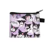 Nova Carteira de Moedas Desenho Animado Kuromi da Sanrio Moda Infantil Pequena Bolsa de Dinheiro Meninos e Meninas do Ensino Fundamental Bolsa de Armazenamento Fofa