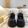 Gran Venta Mocasines Franceses Mujer 2025 Primavera Otoño Nuevos Retro Caña Baja Tacón Grueso Aumentador de Altura Antideslizante Zapatos Pequeños de Cuero Zapatos Individuales