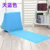 Esterilla de Playa Inflable de PVC Cojín Triangular de Playa para Exteriores Plegable Portátil a Prueba de Humedad con Almohada Flocado Esterilla Individual para Dormir