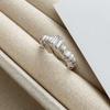 Anillos Irregulares Espirales Torcidos Estilo Coreano Diseño Nicho Personalidad de Alta Gama Simple Moda Diamante Anillo Combinable