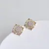 Brincos Elegantes Novo Estilo 2023 para Mulheres Agulha de Prata S925 Brincos Franceses Retrô Estilo ins Brincos de Pérola com Zircônia Cheia