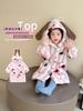Pijama de Niña Invierno 2025 Nuevo Dibujos Animados Bebé Forro Polar Cálido Pijama Moda Otoño e Invierno Ropa de Casa para Niños