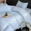 Conjunto de cama luxuoso e de alta qualidade para outono/inverno, espesso, 100% algodão, quatro peças, incluindo um lençol de algodão puro, uma fronha de colcha jacquard e uma colcha quente
