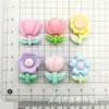 Dibujos Animados Linda Flor de Girasol Brillante Tulipán Accesorios de Resina diy Gel de Crema Funda de Teléfono Pinza para el Cabello Material