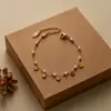 Pulsera de Piedra Natural Personalizada de Verano Europea y Americana Transfronteriza para Mujer, Diseño de Cuentas, Joyería Dulce y Sencilla de Acero de Titanio que No se Desvanece