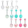 Amazon Acrílico Glitter Doble Diamante Perla Goma Escarchado Set Combinación Uñas Ombligo