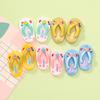 Lindo clip de flor chanclas de playa llavero de pegamento de crema DIY pasador hebilla de flor para zapatos material joyería de resina