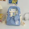 Mochila de estrella de cinco puntas Verano 2024, estilo lindo ins japonés, linda y esponjosa, para niñas jóvenes, fresca y versátil, adecuada para salidas