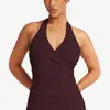 Top Halter Transfronterizo de Cuello en V con Espalda Cruzada y Almohadillas Fijas en el Pecho, Camiseta sin Mangas de Yoga para Mujer, Top Deportivo de Espalda Hermosa para Fitness