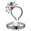 Set de Diadema y Collar para Halloween, Diadema de Telaraña, Accesorios Festivos para Fiesta, Pasadores, Accesorios Populares para el Cabello para Tomar Fotos