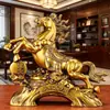 Estatueta do Cavalo do Zodíaco para Sucesso e Riqueza, Peça Decorativa para Sala de Estar, Escritório, Bar de Vinhos, Elegante Presente Executivo, Atacado Personalizável
