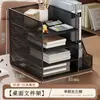 Suporte de Arquivos para Mesa de Escritório Caixa de Arquivos Rack Organizador de Documentos Suporte de Livros para Mesa Doméstica Estante de Livros para Estudantes Suporte de Livros para Papel A4