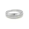 Anillo de Plata de Ley S925 de Moda Elegante Europeo y Americano para Mujer Incrustado con Circonita Lleno de Diamantes Anillo Retro de Nicho de Moda para el Dedo Índice Venta al por Mayor