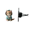 Comércio Exterior Transfronteiriço Moletom Azul Gato Moldado Clipe de Ventilação Acabado Decoração de Carro Difusor de Fragrância 5,5cm Acessório de Acrílico