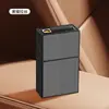 Caixa de Cigarros Multifuncional com Isqueiro de Filamento de Tungstênio para Fogos de Artifício Integrados, Caixa de Cigarros de Metal de Grande Capacidade para 20 Cigarros