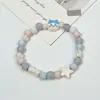 Pulsera de Cerámica Jingdezhen Nueva Pulsera de Cerámica China Joyería Estudiante Estilo Tíbet Cuerda Trenzada a Mano Puesto Regalo para Estudiante