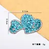 Atacado Strass Azul Cor AB Urso Flor Coração Patch de Tecido Roupas Acessórios de Hotfix Diamante Patch para Sapato Bolsa Patch Acessórios de Joias