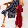 Bufanda Larga de Seda Cepillada de Moda Nueva Primavera/Verano Estilo Pareja Calentador de Cuello Bufanda Envolvente de Cuello de Alta Gama