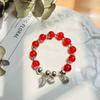 Pulsera de cuentas hecha a mano con diseño de mariposas de Hello Kitty de Kt Cat, regalo de cumpleaños para niñas.