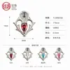 Stud Corazón de Espina de Aleación de Titanio F136 con Zirconia 5A Cabezal de Repuesto Stud para Labio Stud para Cartílago Auricular Joyería para Perforación